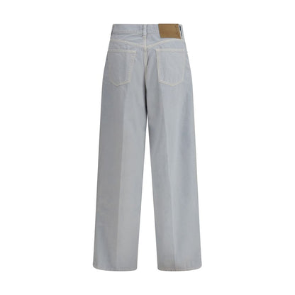 Haikure Blue Cotton Straight-Leg Jeans