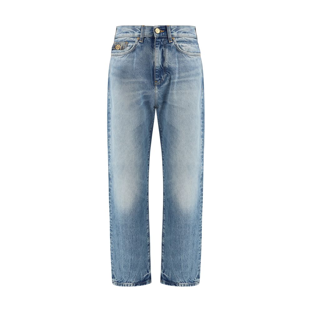 Versace Blue Cotton Jeans Denim