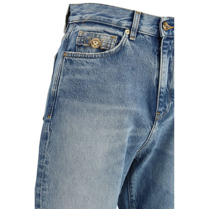 Versace Blue Cotton Jeans Denim
