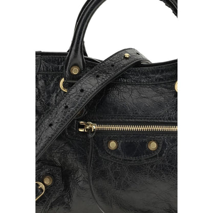 Balenciaga Black Lamb Ovis Aries Aries Shoulder Bag