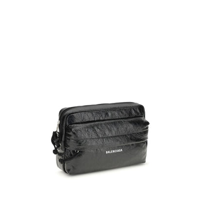 Balenciaga Black Lamb Ovis Aries Aries Shoulder Bag