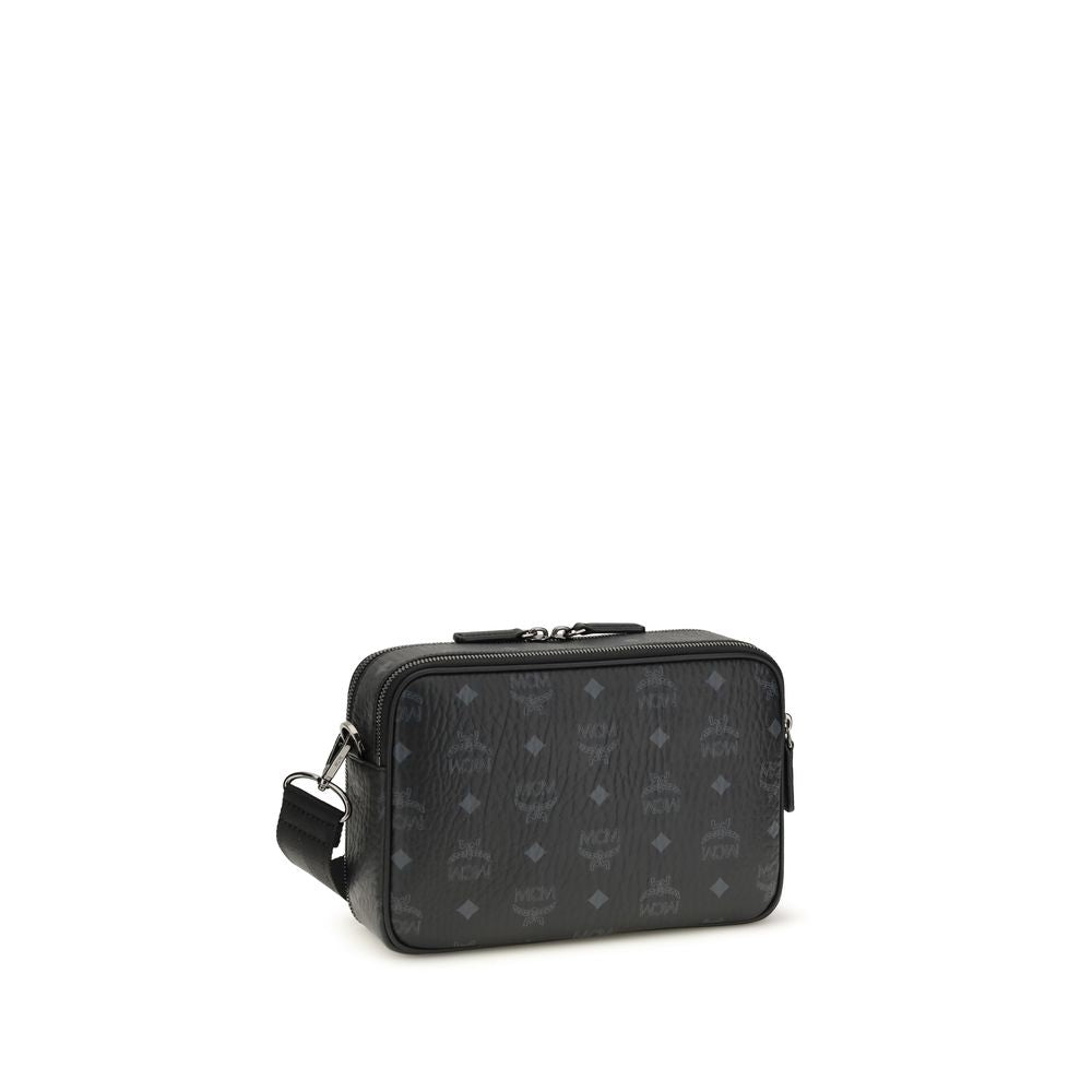 MCM Black Polyethylene Shoulder Bag