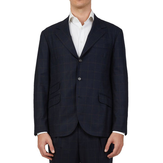 Brunello Cucinelli Blue Wool Two-Piece Suit