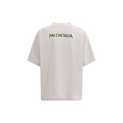 Balenciaga White Cotton T-Shirt