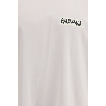 Balenciaga White Cotton T-Shirt