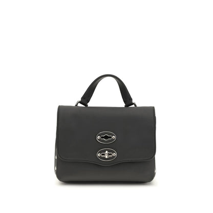 Zanellato Black Calf Leather Bos Taurus Handbag