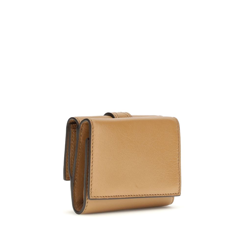 Chloé Beige Lamb Ovis Aries Aries Wallet