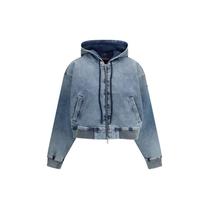 Diesel Blue Cotton Sweatshirt