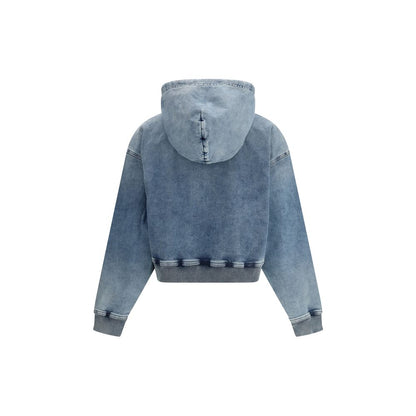 Diesel Blue Cotton Sweatshirt