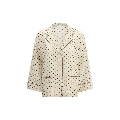 P.A.R.O.S.H. Beige Silk Pattern Shirt