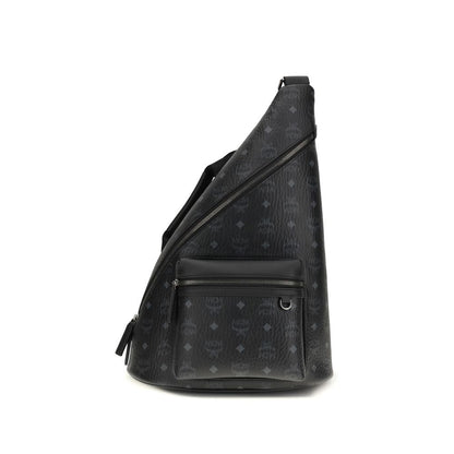 MCM Black Fabric Shoulder Bag