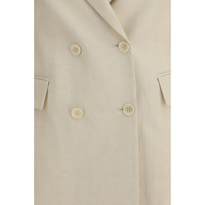 P.A.R.O.S.H. Beige Cotton Blazer