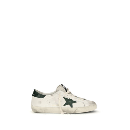 Golden Goose White Calf Leather Bos Taurus Low Top Sneakers