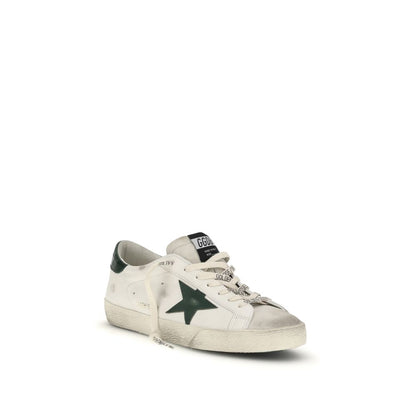Golden Goose White Calf Leather Bos Taurus Low Top Sneakers