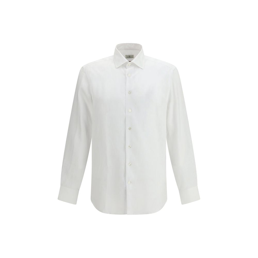 Etro White Linen Dress Shirt