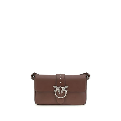 PINKO Brown Leather Shoulder Bag