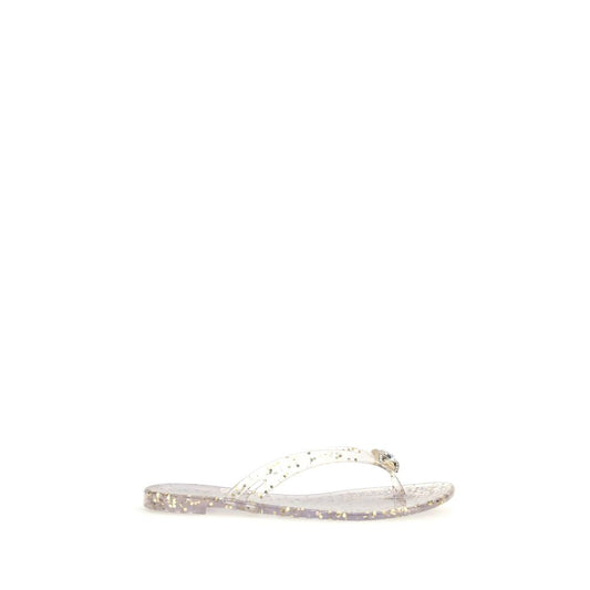 Casadei Gold Polyurethane Sandals