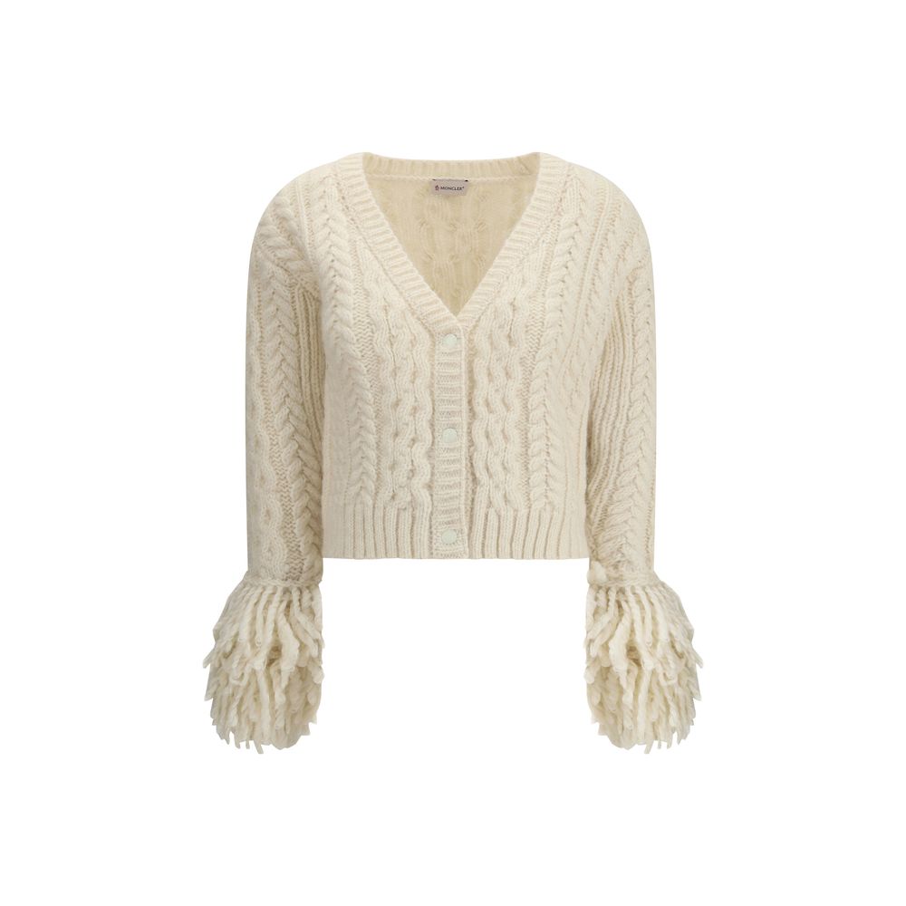 Moncler Beige Alpaca Vicugna Pacos Cardigan