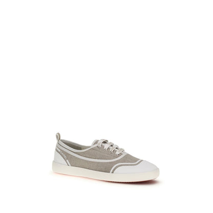Carel Paris Beige Cotton Low Top Sneakers