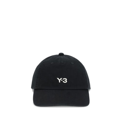 Y-3 Black Cotton Cap (Baseball Hat)