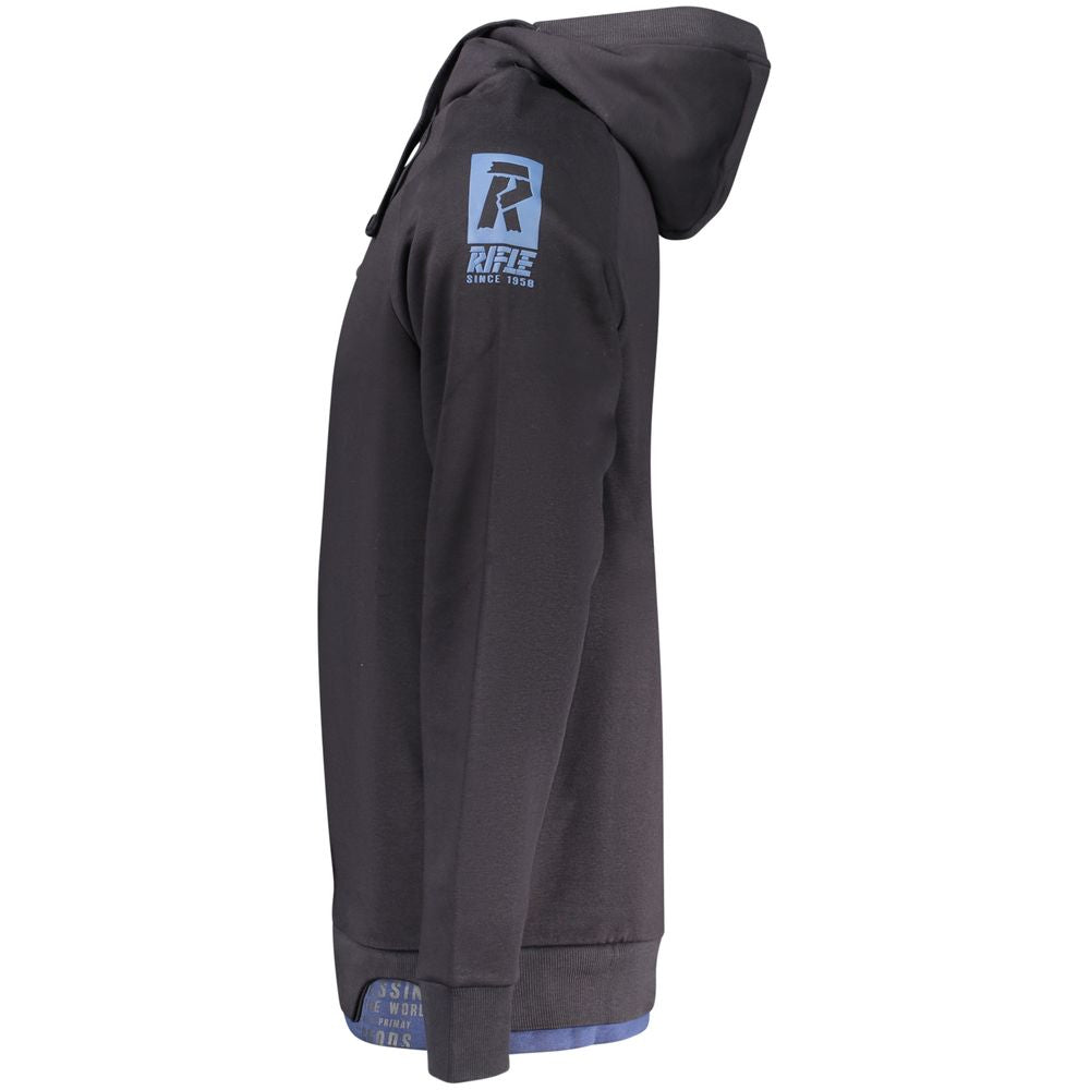 Rifle Blue Cotton Men's Sweatshirt