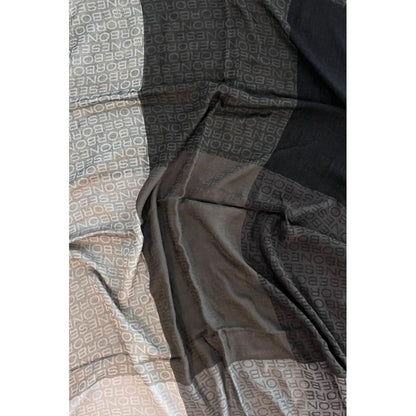 Borbonese Multicolor Modal Women Scarf with Micro Fringe from Italy