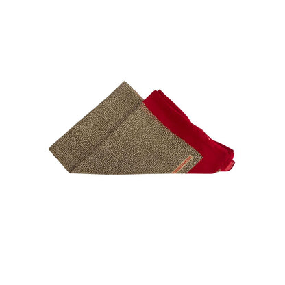 Borbonese Red Silk Women Scarf