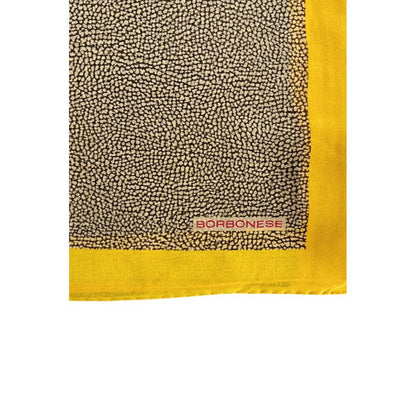 Borbonese Yellow Silk Women Scarf