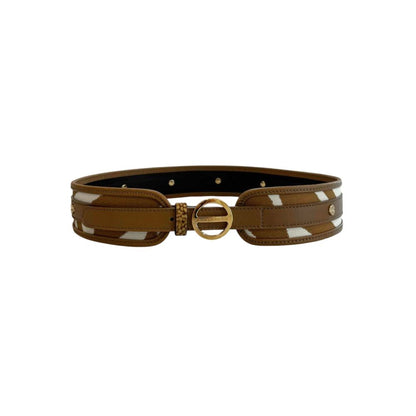 Borbonese Brown Genuine Leather Women Belt