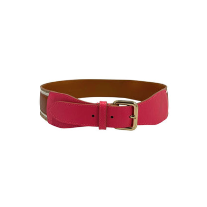 Borbonese Pink Genuine Leather Women Belt