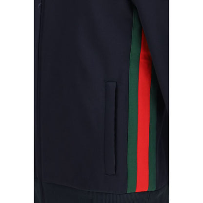 Gucci Blue Polyester Shell Jacket