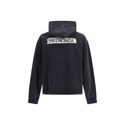 Balenciaga Black Cotton Sweatshirt