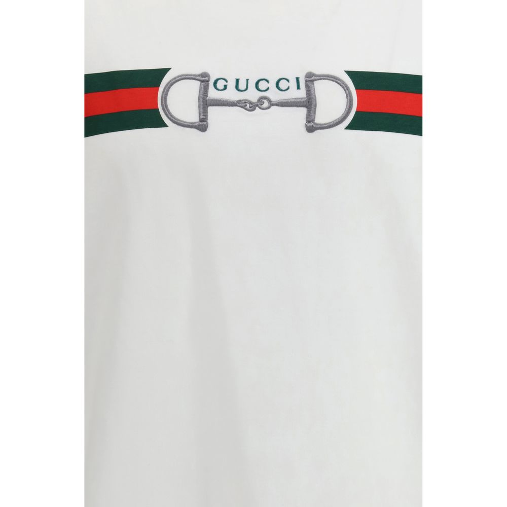 Gucci White Cotton T-Shirt