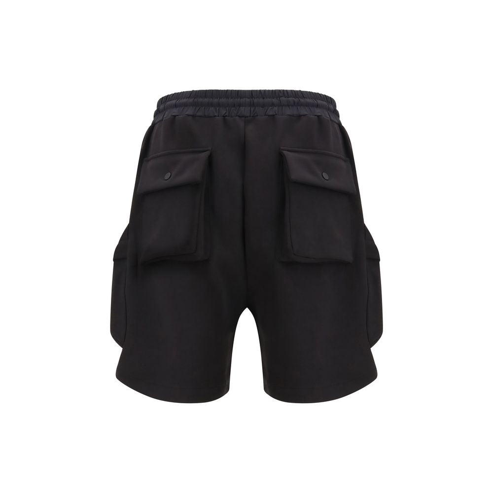 Amiri Black Cotton Bermuda Shorts