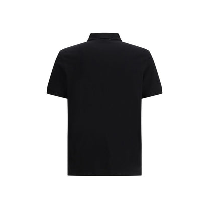 Stone Island Black Cotton Polo Shirt