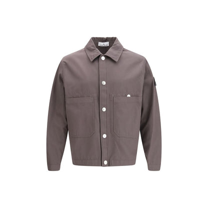 Stone Island Gray Cotton Coat