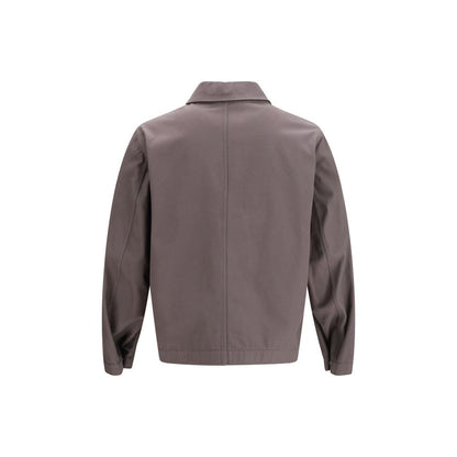 Stone Island Gray Cotton Coat
