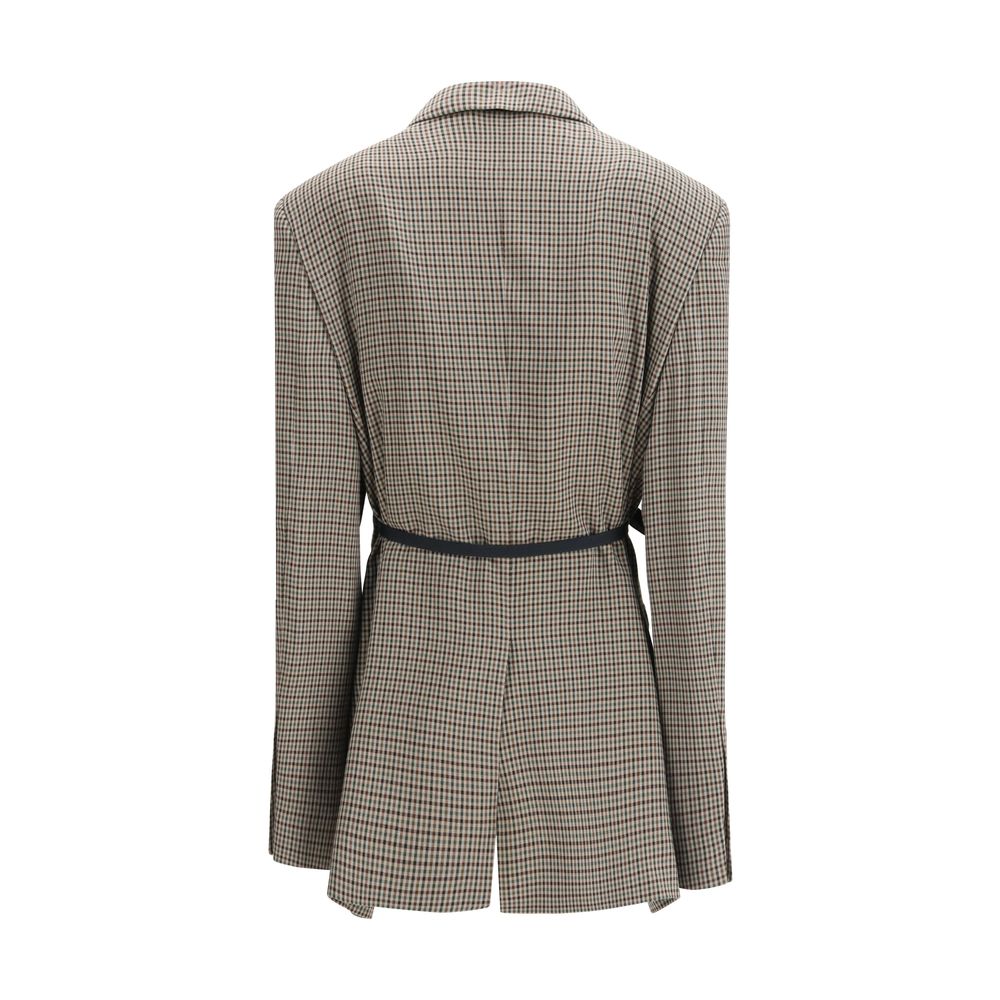 Balenciaga Multicolor Lyocell Coat