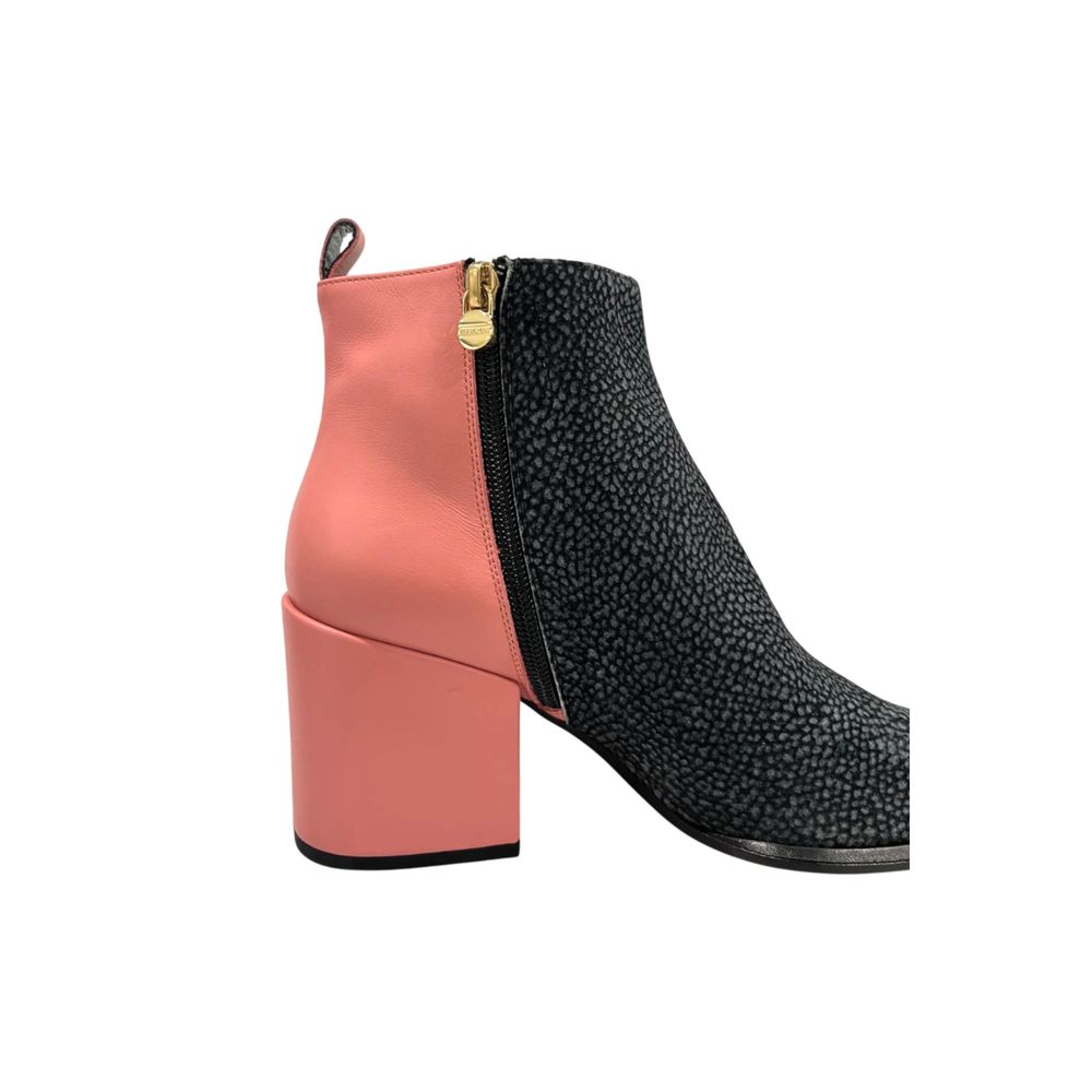 Borbonese Pink Genuine Leather Women Boot