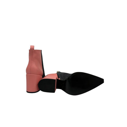 Borbonese Pink Genuine Leather Women Boot