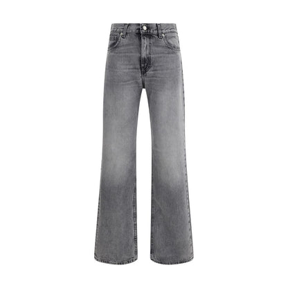 Haikure Black Cotton Straight-Leg Jeans