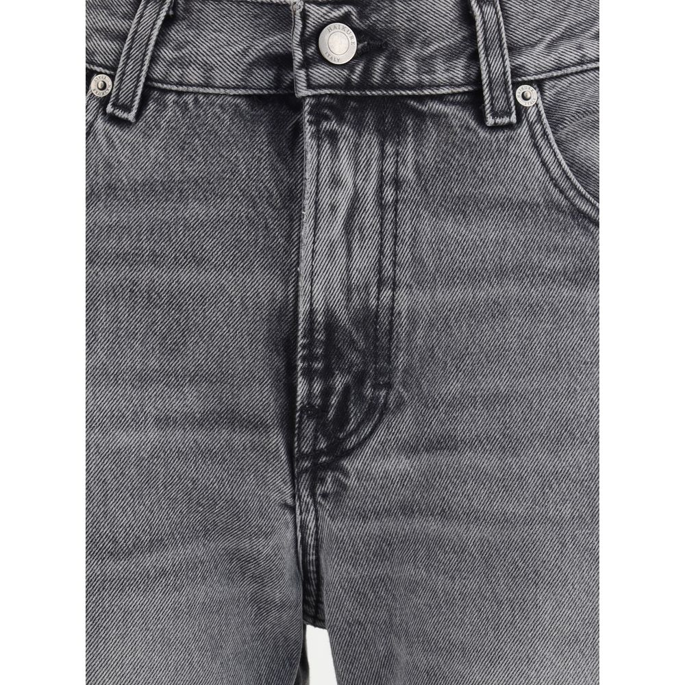 Haikure Black Cotton Straight-Leg Jeans