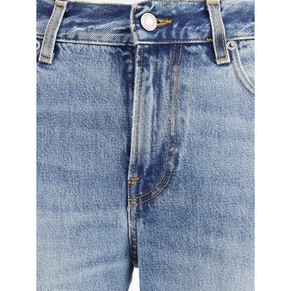 Haikure Blue Cotton Flared Jeans