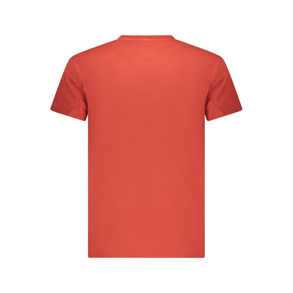 Tommy Hilfiger Red Cotton Men T-Shirt