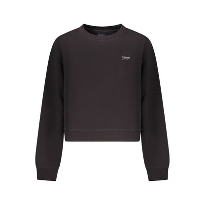 Tommy Hilfiger Black Cotton Women Sweatshirt