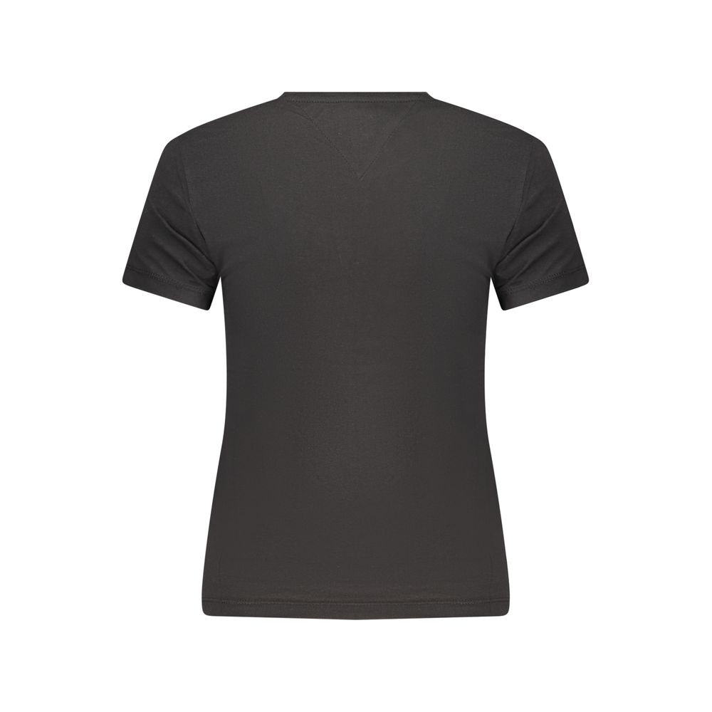 Tommy Hilfiger Black Cotton Women's T-Shirt