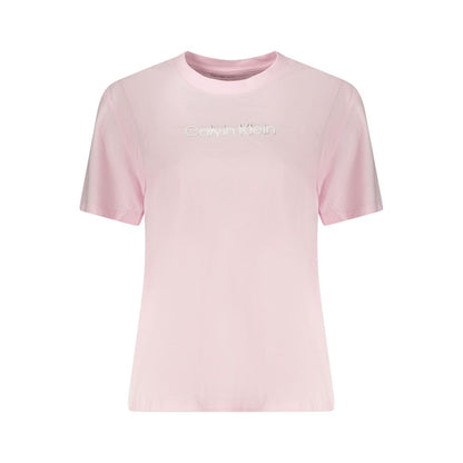 Calvin Klein Rosa Cotton Women T-Shirt
