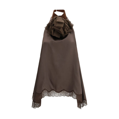 Magda Butrym Brown Silk Blouse