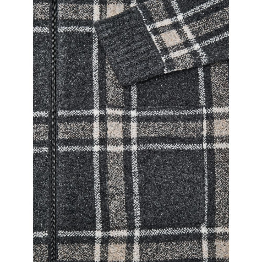 Gran Sasso Gray Wool Robe