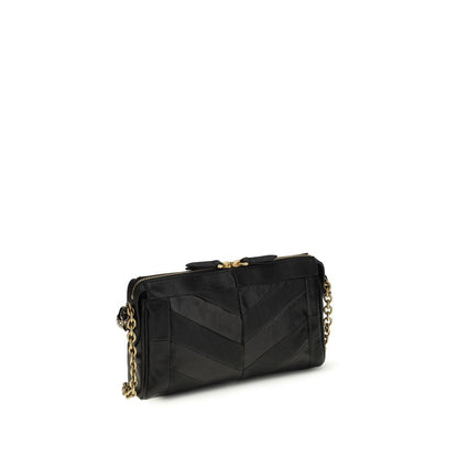 Valentino Garavani Black Lamb Ovis Aries Aries Shoulder Bag